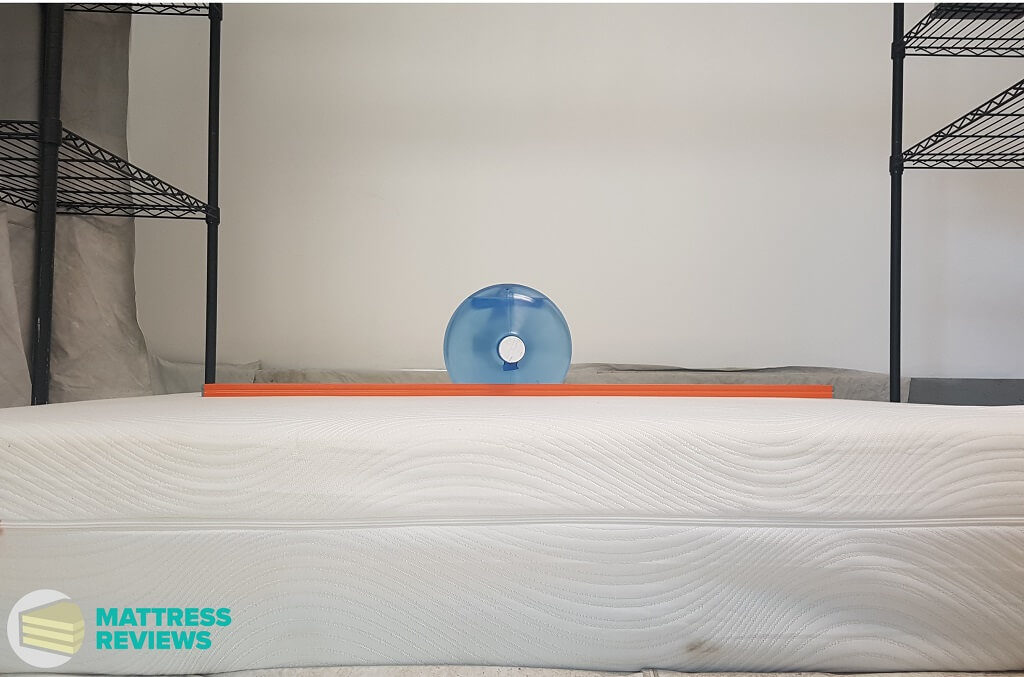 Image of the Structube mattress firmness test.