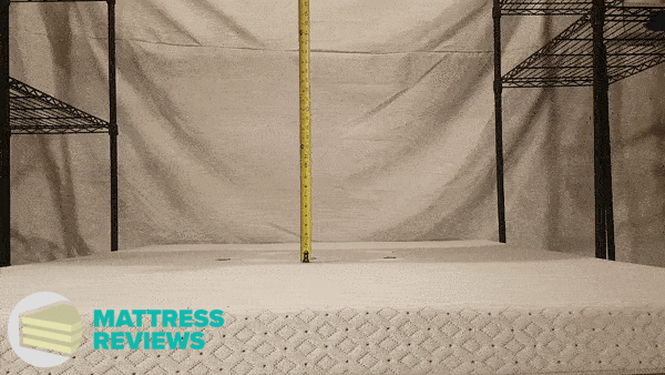 Looping video of the Endy mattress bounce test.