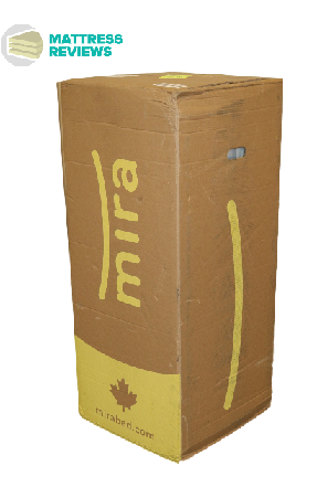 Image of the Mira Bed mattress box.