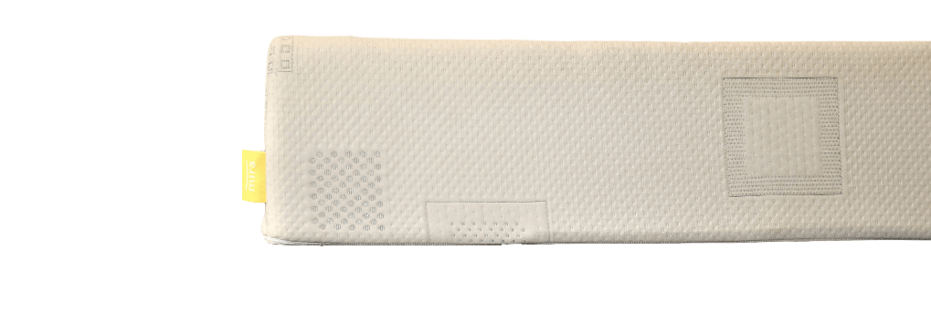 Image of the sidewall of the Mira mattress.