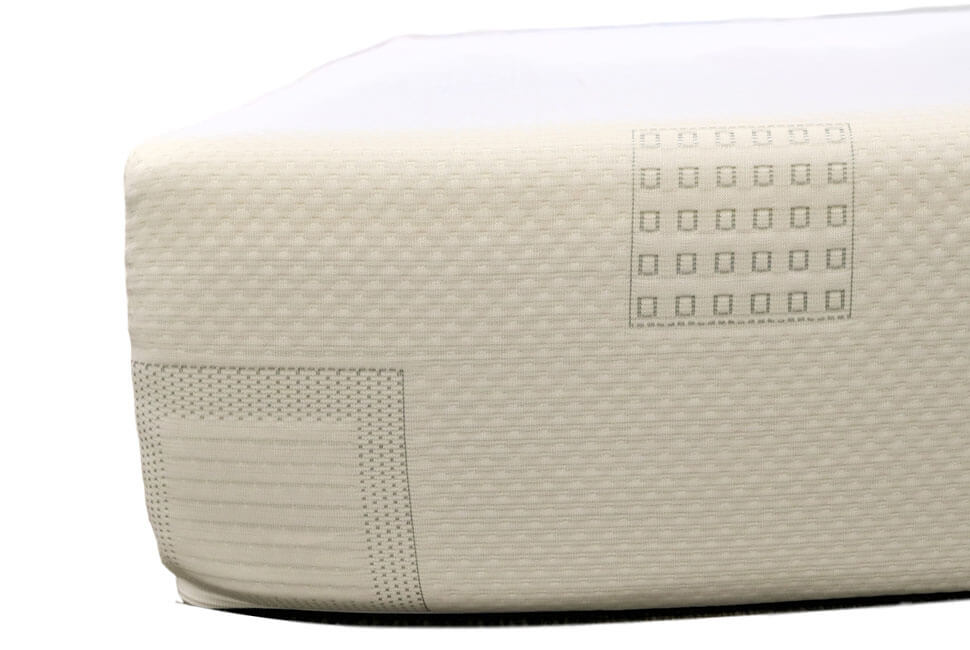 Image of the sidewall of the Mira mattress.