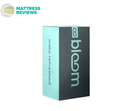 An image of the Bloom River mattress box.