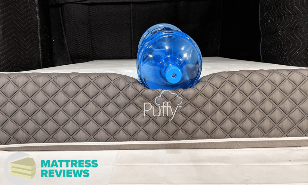Puffy Lux mattress edge support test