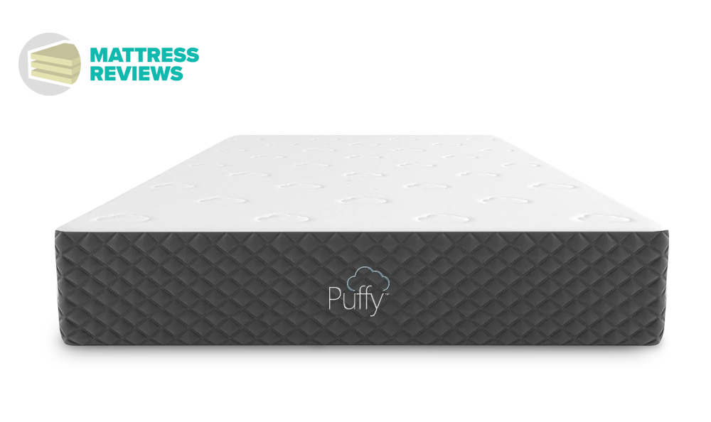 The Puffy Lux mattress as seen from the front