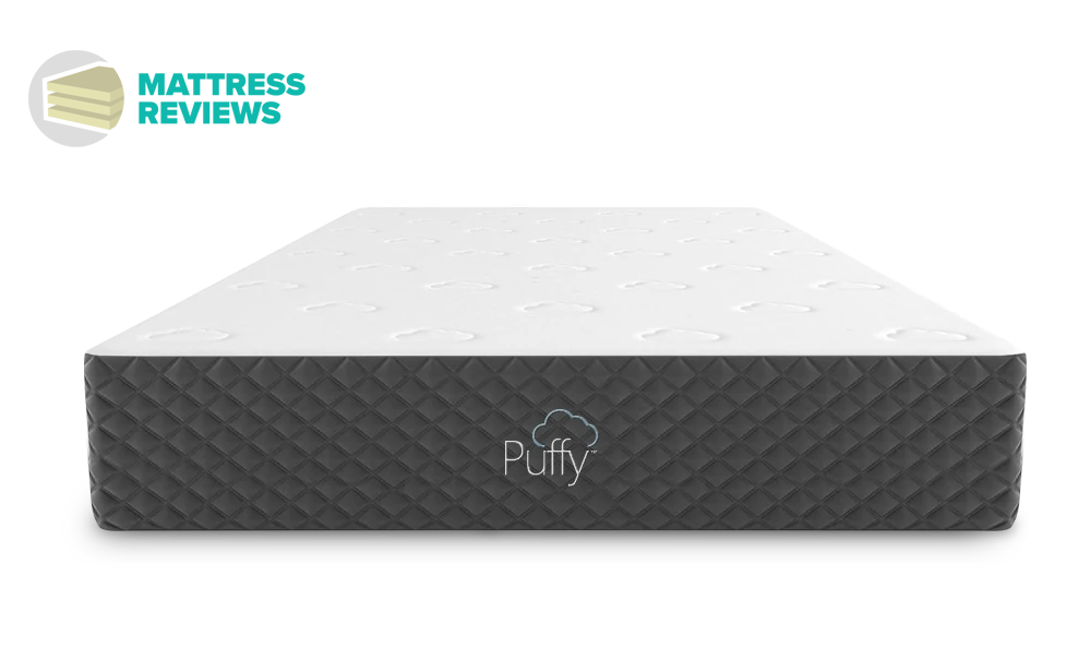 The Puffy Lux mattress as seen from the front