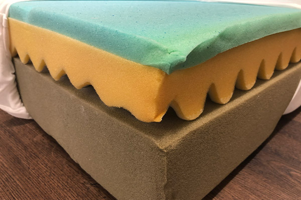 Image of the Bloom River mattress layers.