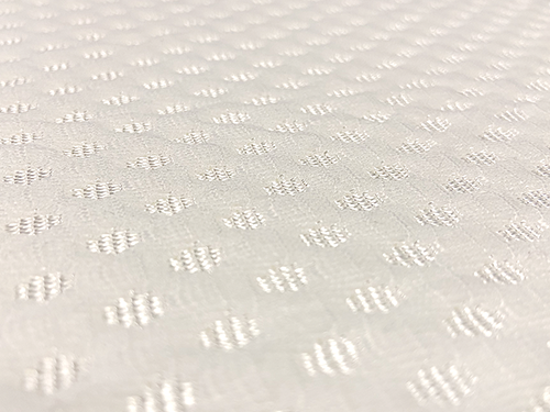 Image of the white cover fabric of the Nectar mattress