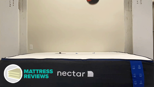 Video of the motion isolation test for the Nectar mattress