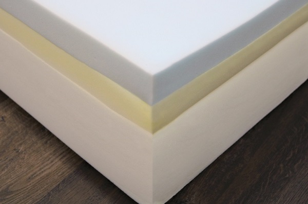 photo of foam mattress layers