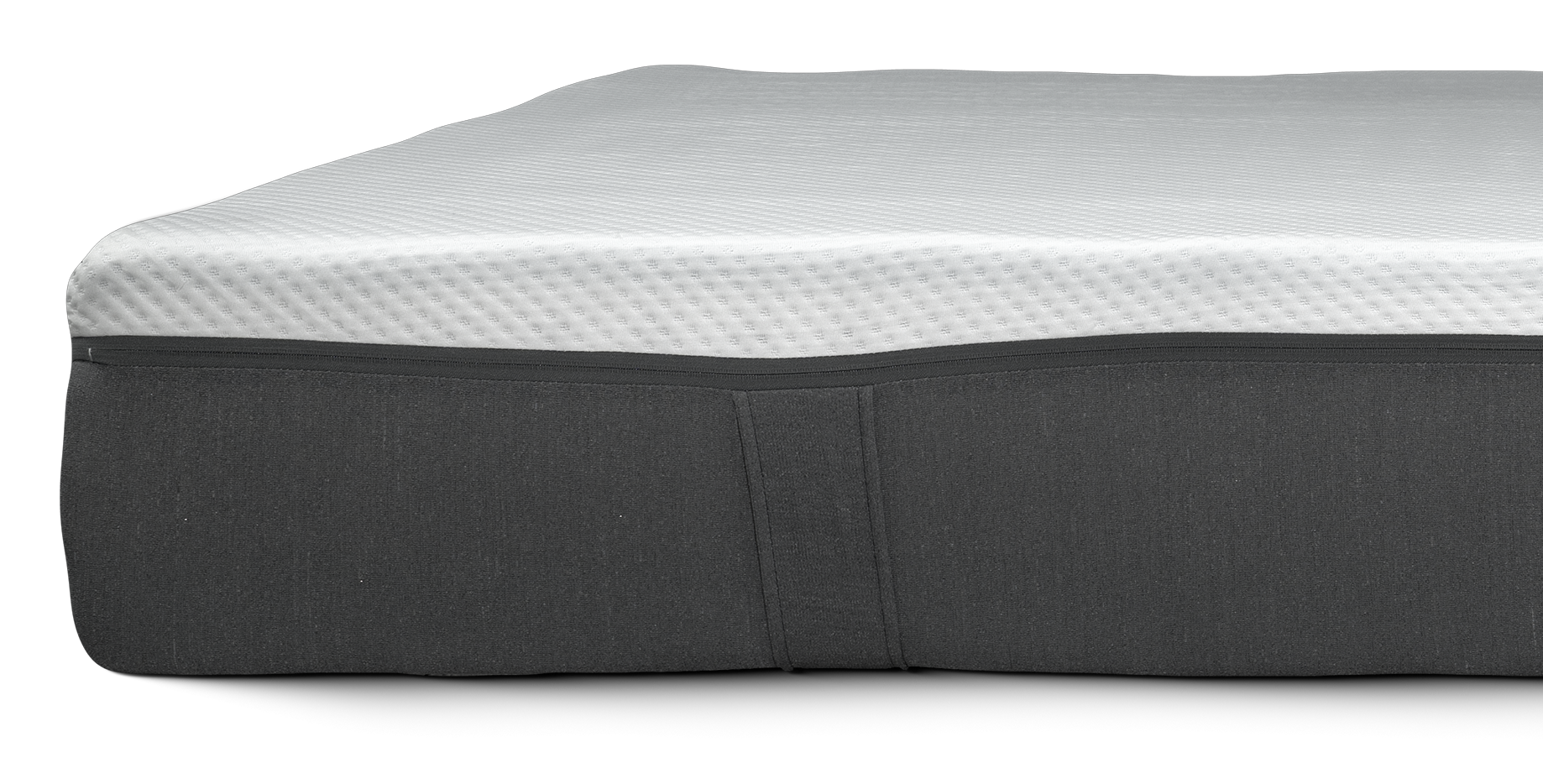 Photo of the side of the Emma Hybrid mattress.