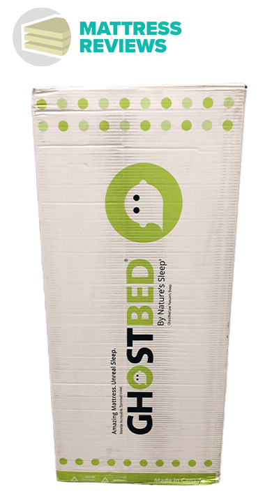 Image of the GhostBed Luxe mattress box.