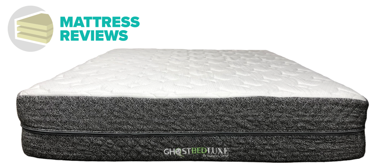 Image of the front of the GhostBed Luxe mattress.