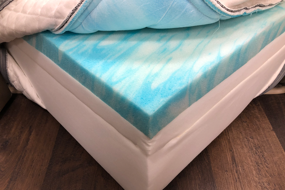 Image of the GhostBed Luxe foam layers.