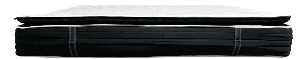 The Hush hybrid mattress shown from the side