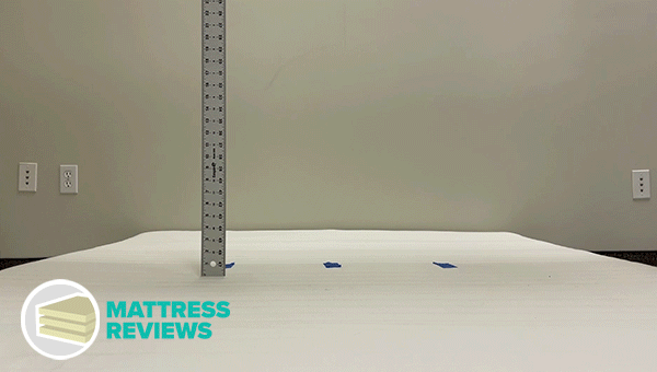 Image of the IKEA Matrand mattress bounce test.