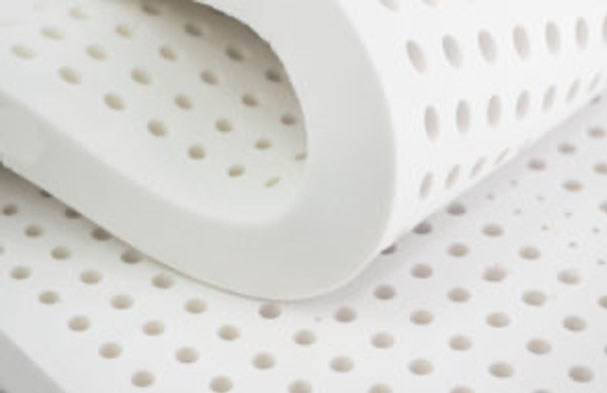 Image of mattress foam with holes