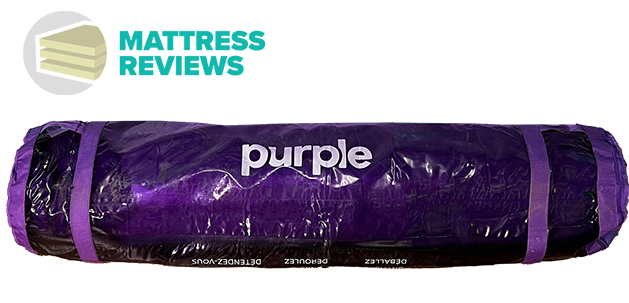 Purple Hybrid mattress delivery bag
