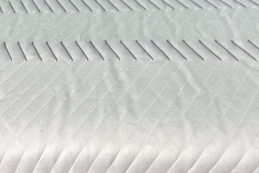Purple Hybrid mattress closeup of top cover