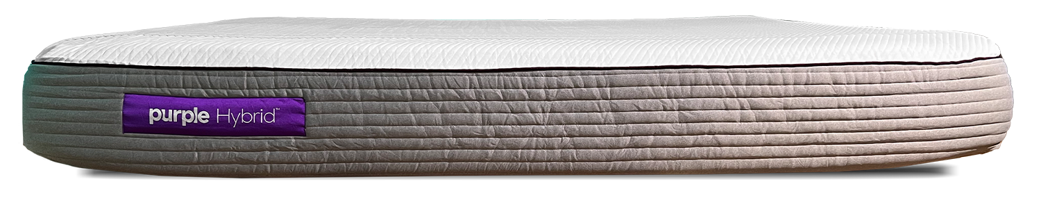 Purple Hybrid mattress full side view