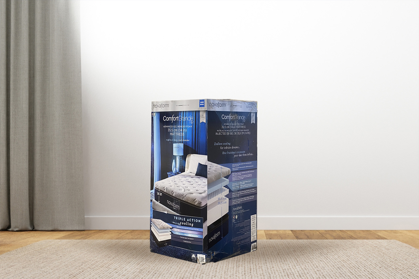 Casper mattress on box