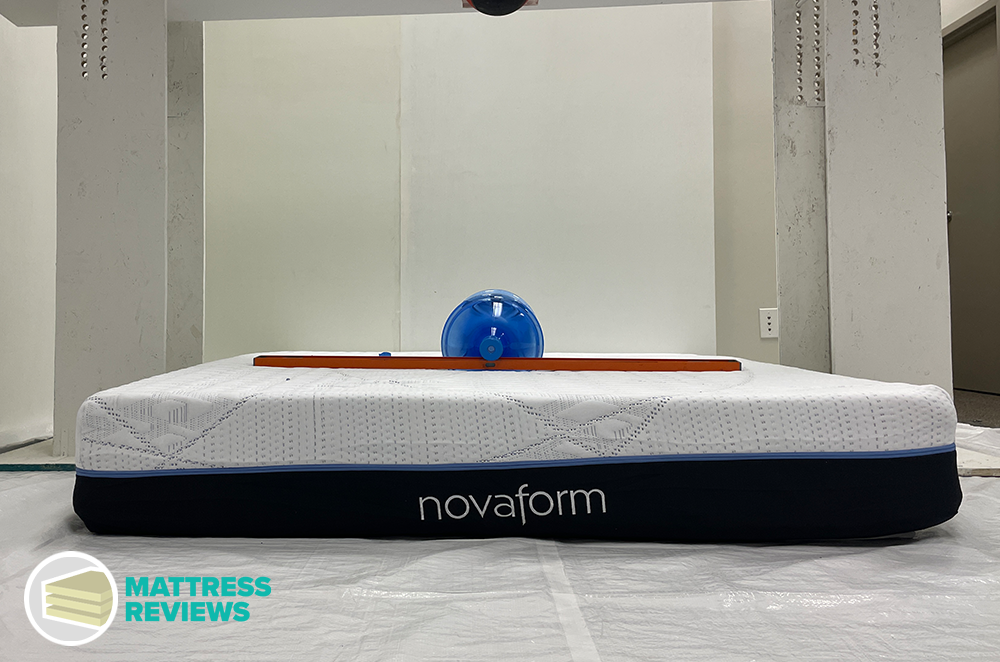 Novaform mattress firmness test image