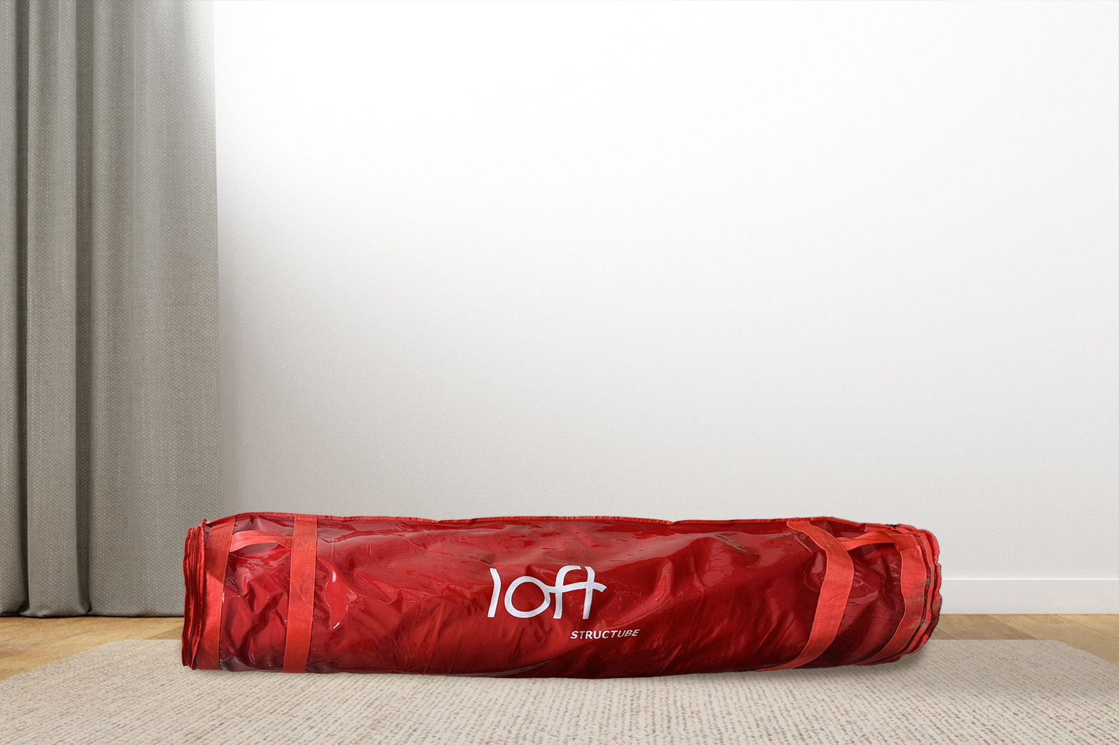 StructubeLoft8Box MattressReviewscom The structube nuaj mattress wrapped on material and laid flat on the ground