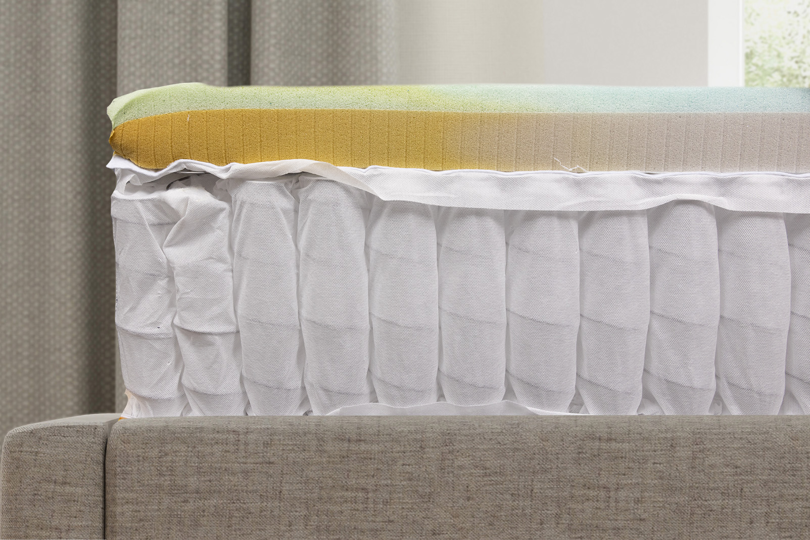 TheDreamCloudInternalsSide MattressReviewscom Side view of the dream cloud internal layers